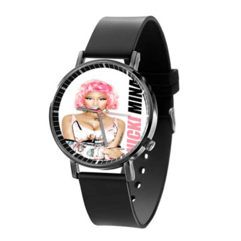 Nicki Minaj Arts Black Quartz Watch Unisex With Premium Gift Box