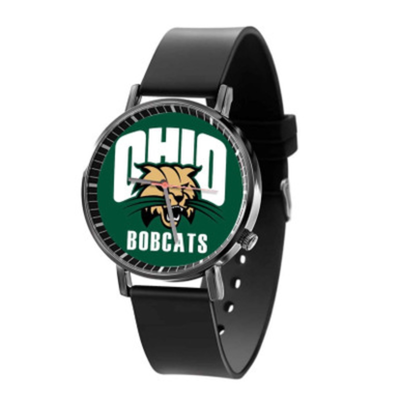 Ohio Bobcats Black Quartz Watch Unisex With Premium Gift Box