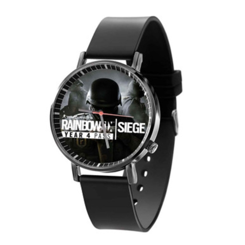 Rainbow Six Siege Black Quartz Watch Unisex With Premium Gift Box