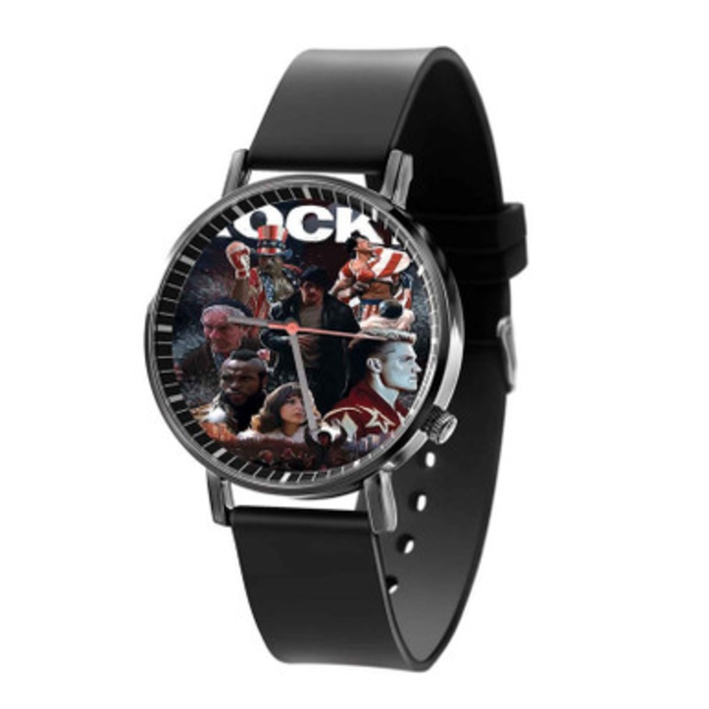 Rocky Saga Black Quartz Watch Unisex With Premium Gift Box
