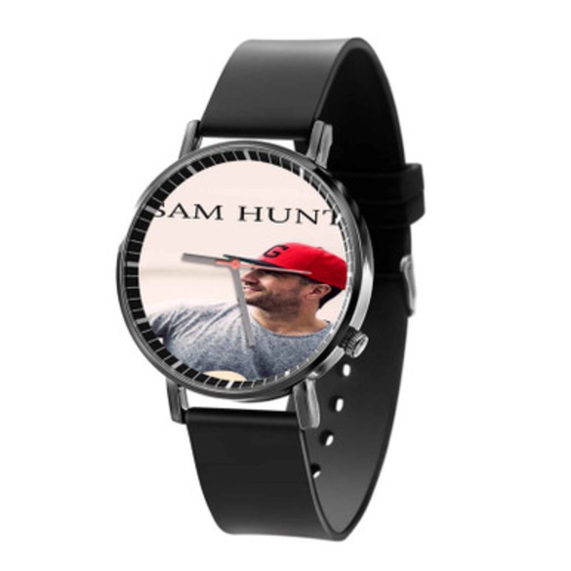 Sam Hunt Art Black Quartz Watch Unisex With Premium Gift Box