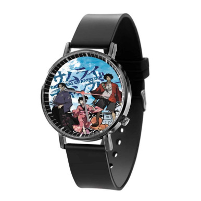 Samurai Champloo Blue Black Quartz Watch Unisex With Premium Gift Box