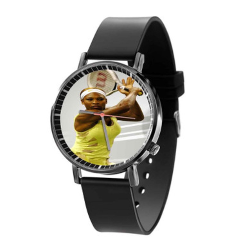 Serena Williams Black Quartz Watch Unisex With Premium Gift Box