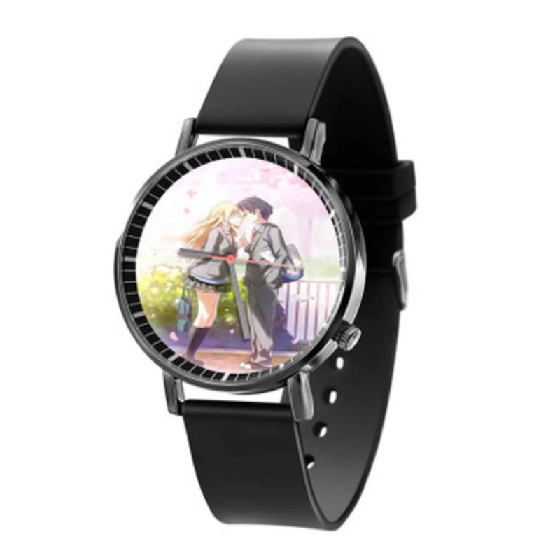 Shigatsu wa Kimi no Uso Black Quartz Watch Unisex With Premium Gift Box