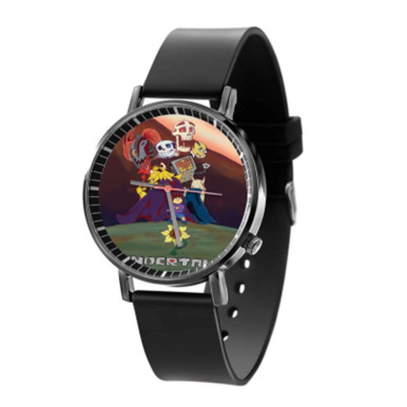Undertale Flowers Black Quartz Watch Unisex With Premium Gift Box