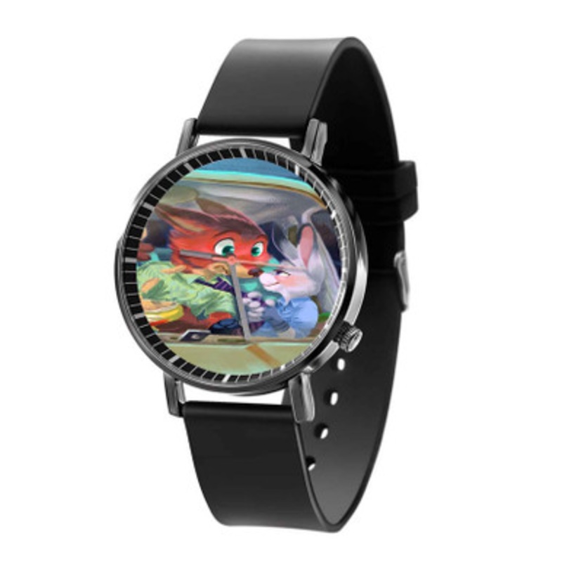 Zootopia Love in Car Black Quartz Watch Unisex With Premium Gift Box