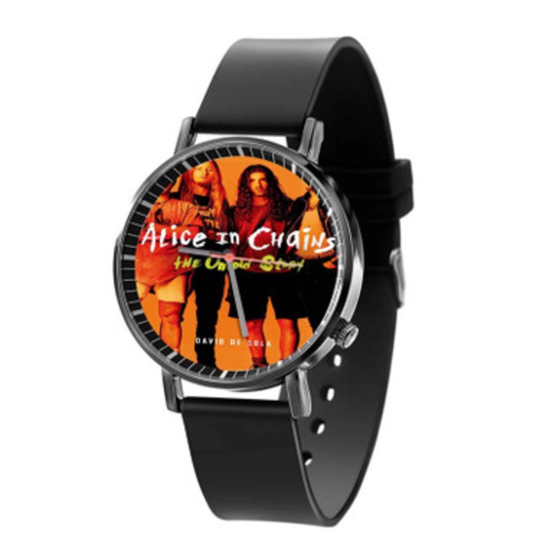 Alice in Chains Black Quartz Watch Unisex With Premium Gift Box