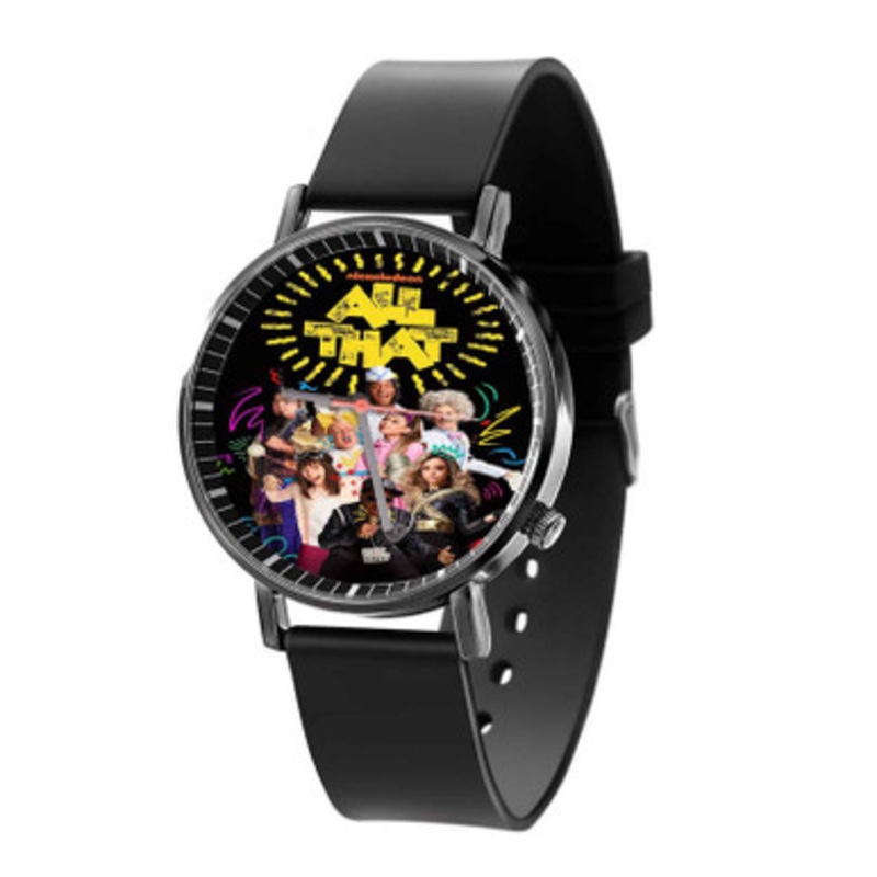All That Black Quartz Watch With Premium Gift Box for Unisex