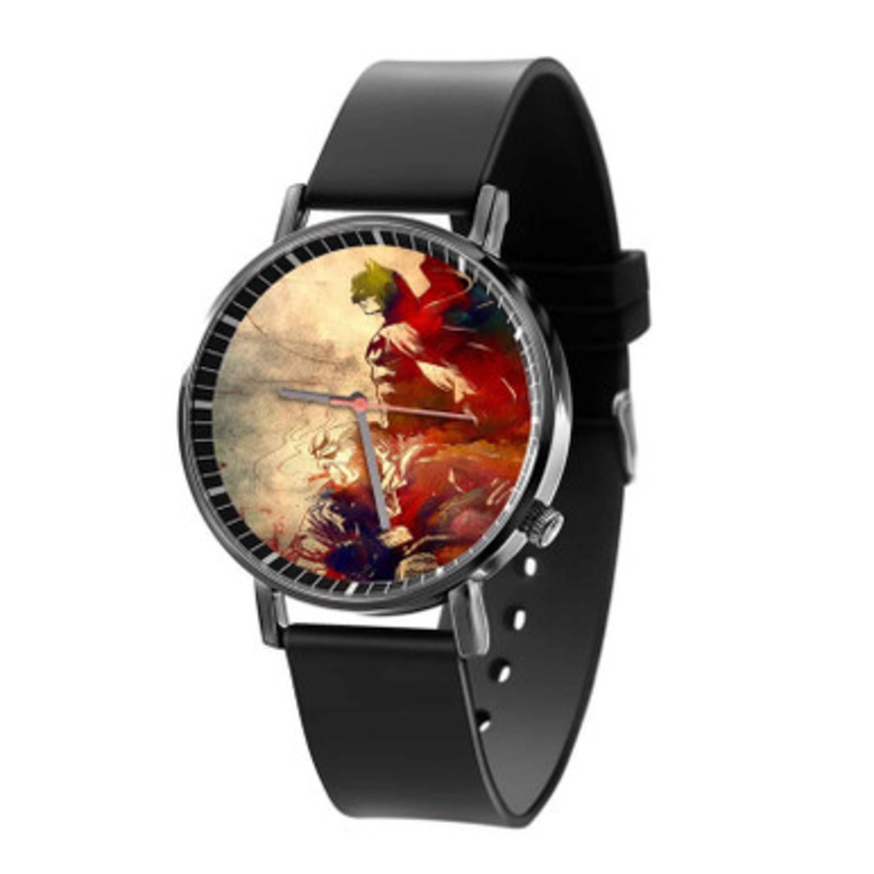 Batman And Hellboy Black Quartz Watch Unisex With Premium Gift Box