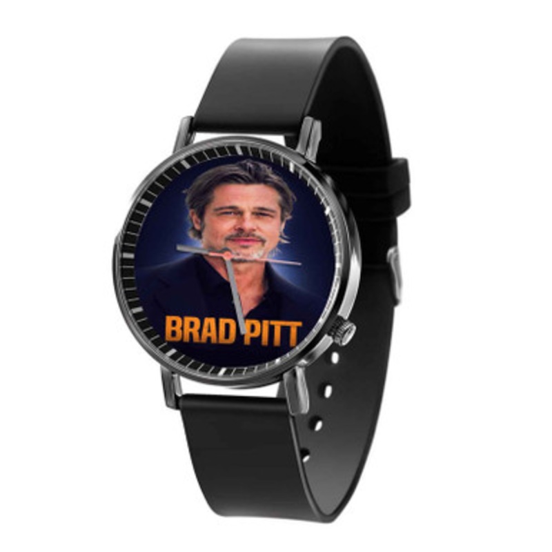 Brad Pitt Black Quartz Watch With Premium Gift Box for Unisex
