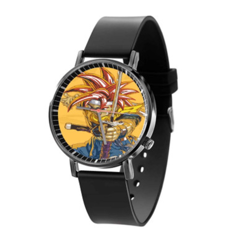 Chrono Trigger Great Unisex Black Quartz Watch With Premium Gift Box