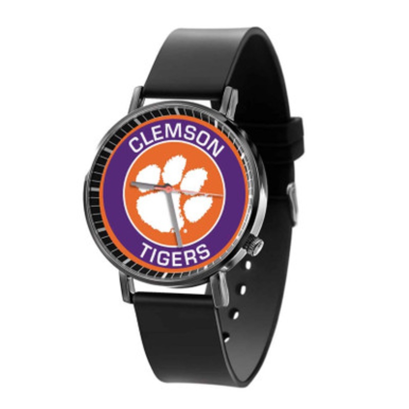 Clemson Tigers Black Quartz Watch Unisex With Premium Gift Box