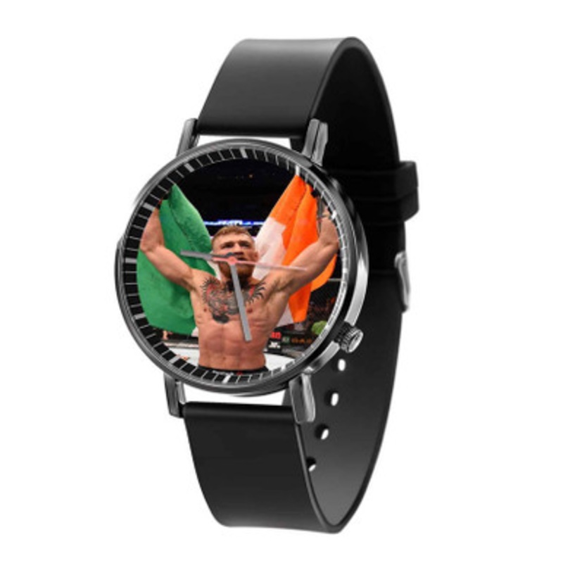 Conor Mc Gregor Art Art Black Quartz Watch Unisex With Premium Gift Box