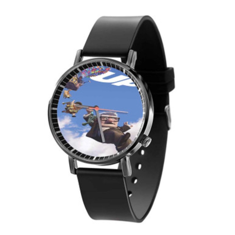 Disney Pixar Up Black Quartz Watch Unisex With Premium Gift Box