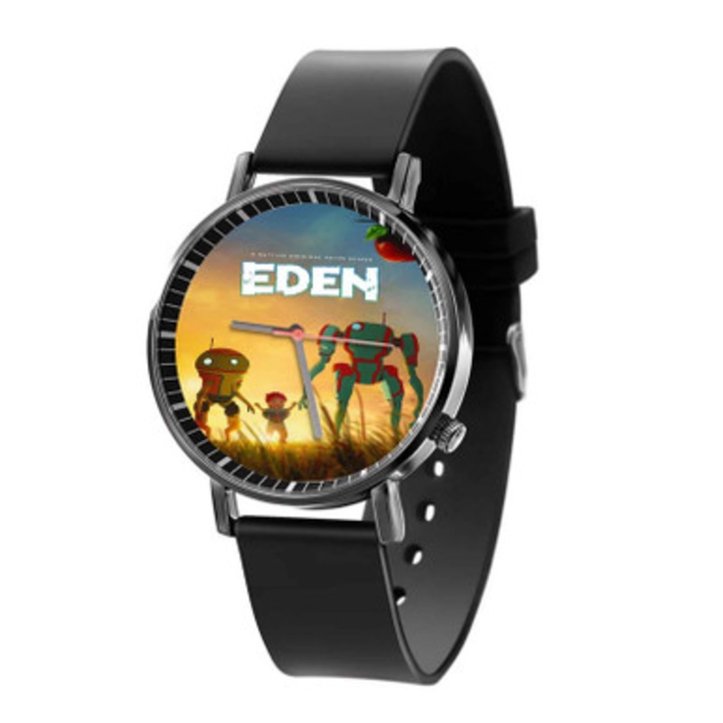 Eden Black Quartz Watch Unisex With Premium Gift Box