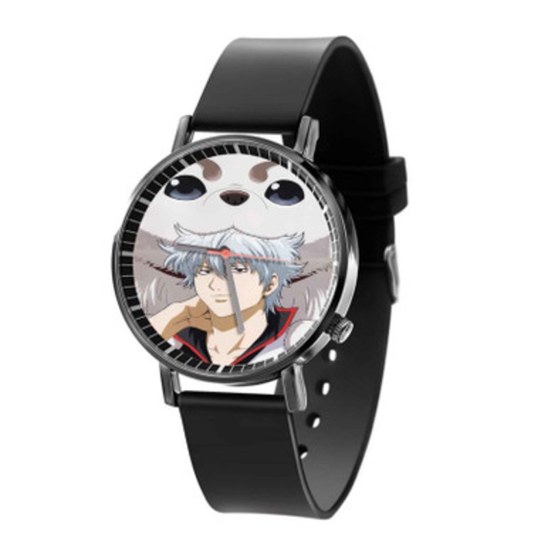 Gintoki Sakata Gintama Black Quartz Watch With Premium Gift Box for Unisex