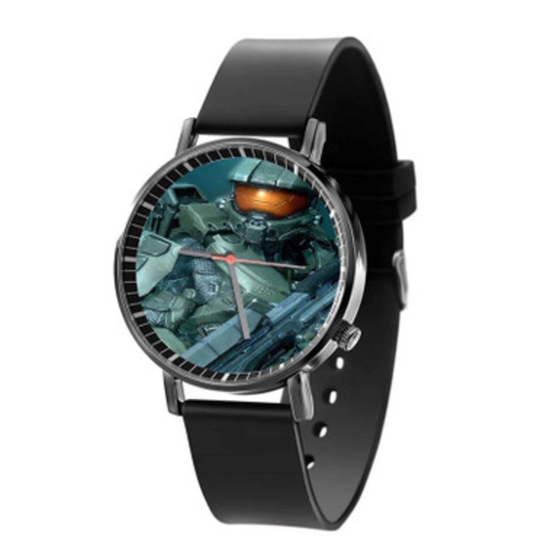 Halo 4 Master Chief Arts Unisex Black Quartz Watch With Premium Gift Box