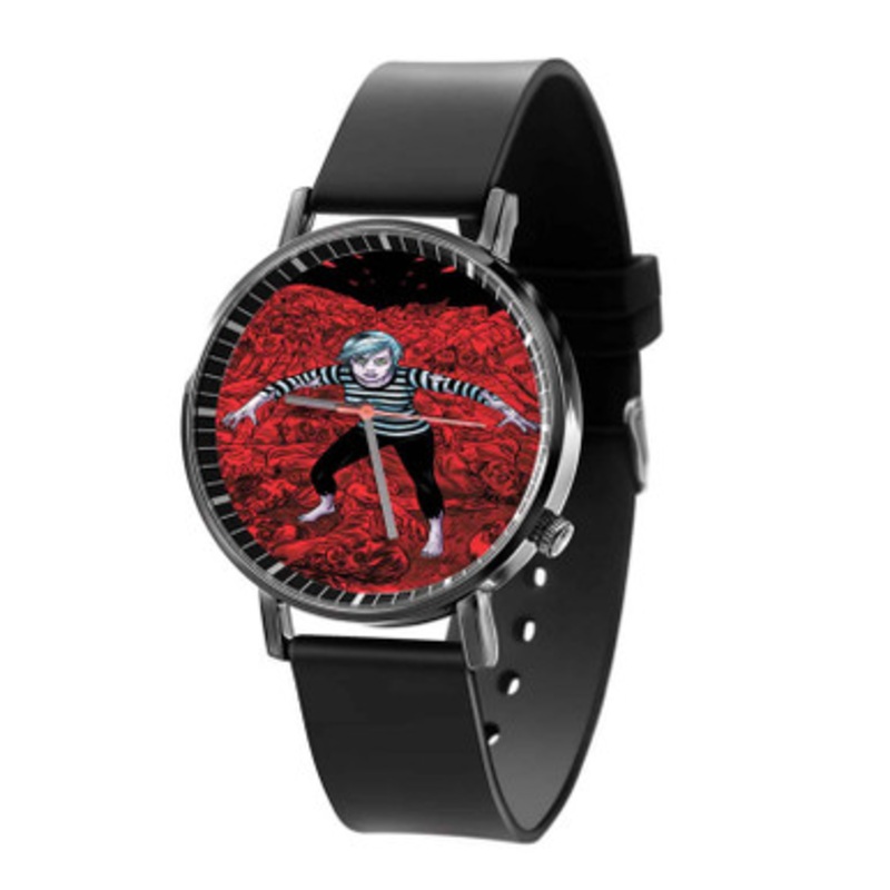 i Zombie DC Comics Unisex Black Quartz Watch With Premium Gift Box
