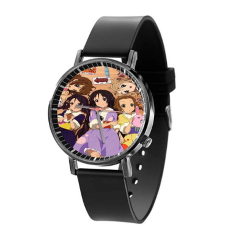 K On Girls Black Quartz Watch Unisex With Premium Gift Box