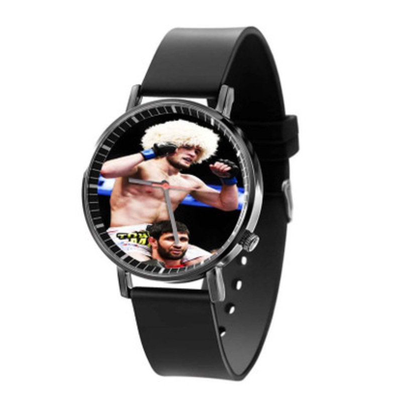 Khabib Nurmagomedov UFC Black Quartz Watch Unisex With Premium Gift Box