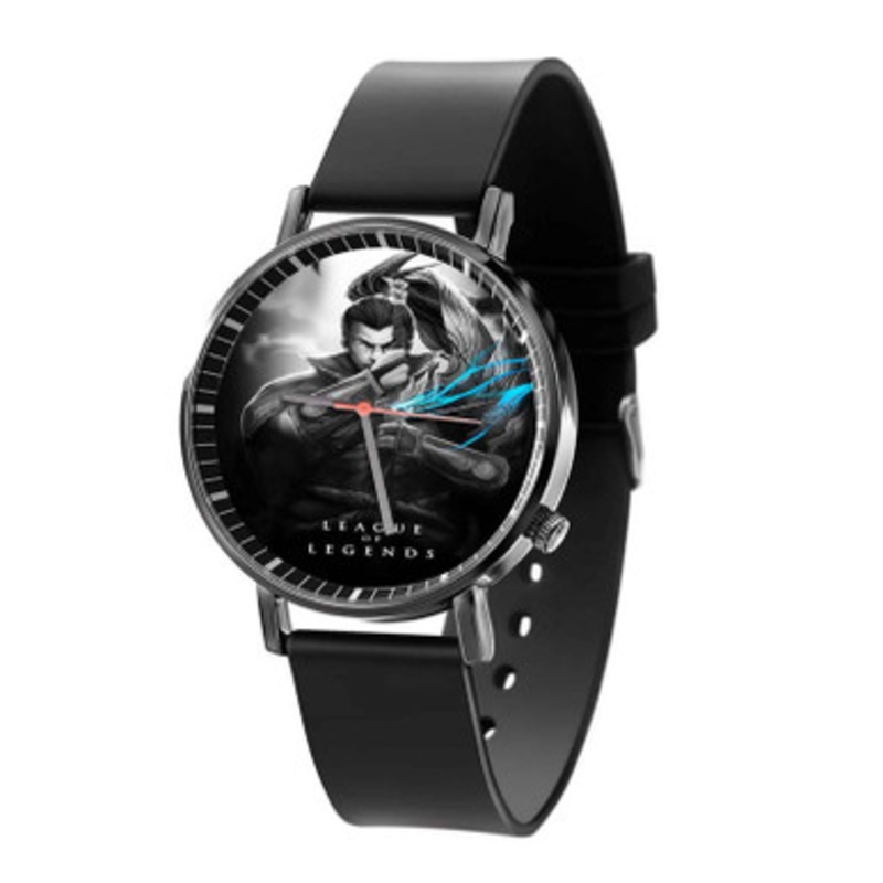 League of Legends Yasuo Black Quartz Watch Unisex With Premium Gift Box