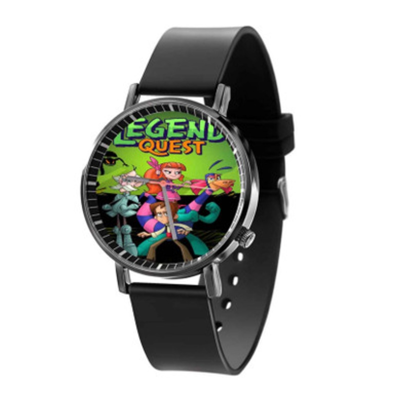 Legend Quest Black Quartz Watch With Premium Gift Box for Unisex