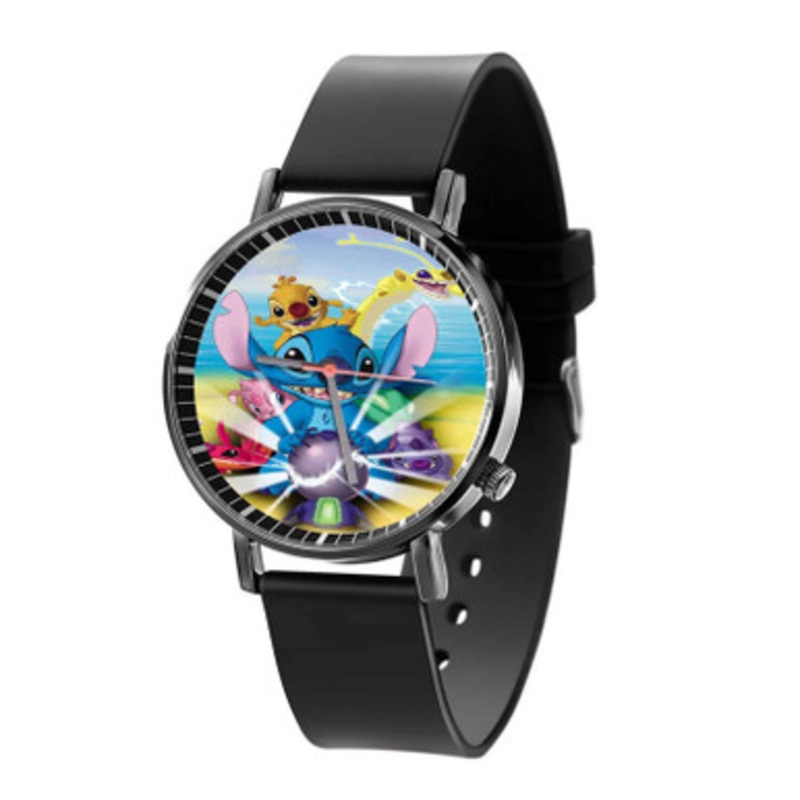 Lilo and Stitch Disney 2002 Unisex Black Quartz Watch With Premium Gift Box