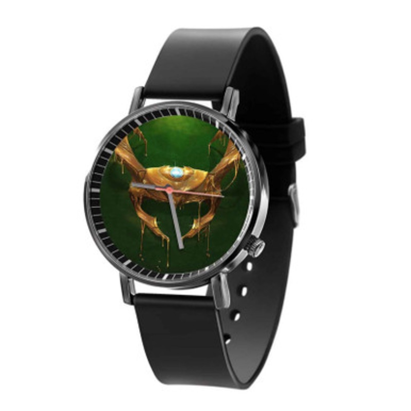 Loki Helmet Black Quartz Watch Unisex With Premium Gift Box