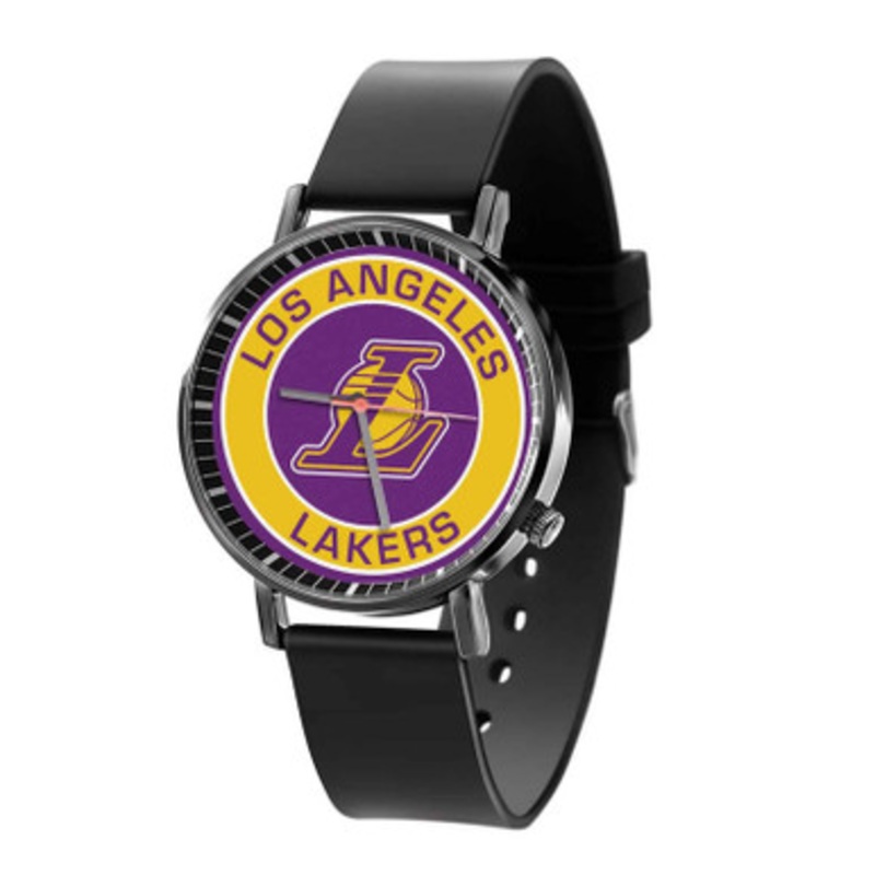 Los Angeles Lakers NBA Black Quartz Watch Unisex With Premium Gift Box