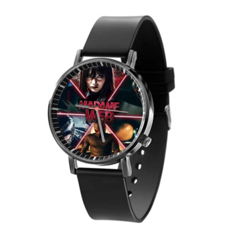 Madame Web Black Quartz Watch Unisex With Premium Gift Box