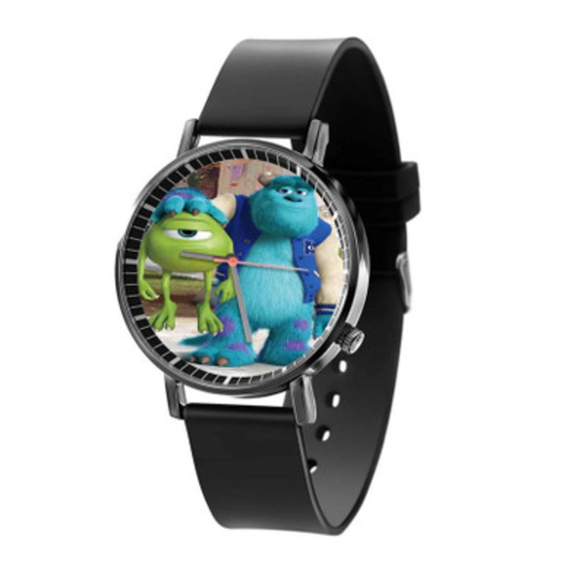 Monster University Mike and Sulley Friendship Black Quartz Watch Unisex With Premium Gift Box