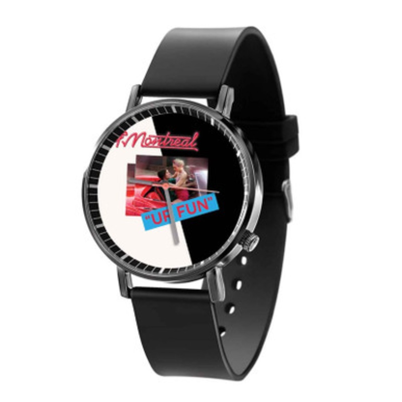 Of Montreal Ur Fun Black Quartz Watch Unisex With Premium Gift Box