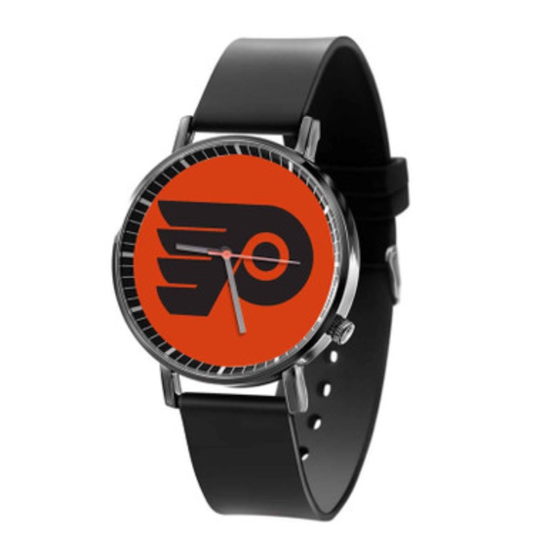 Philadelphia Flyers NHL Art Black Quartz Watch Unisex With Premium Gift Box