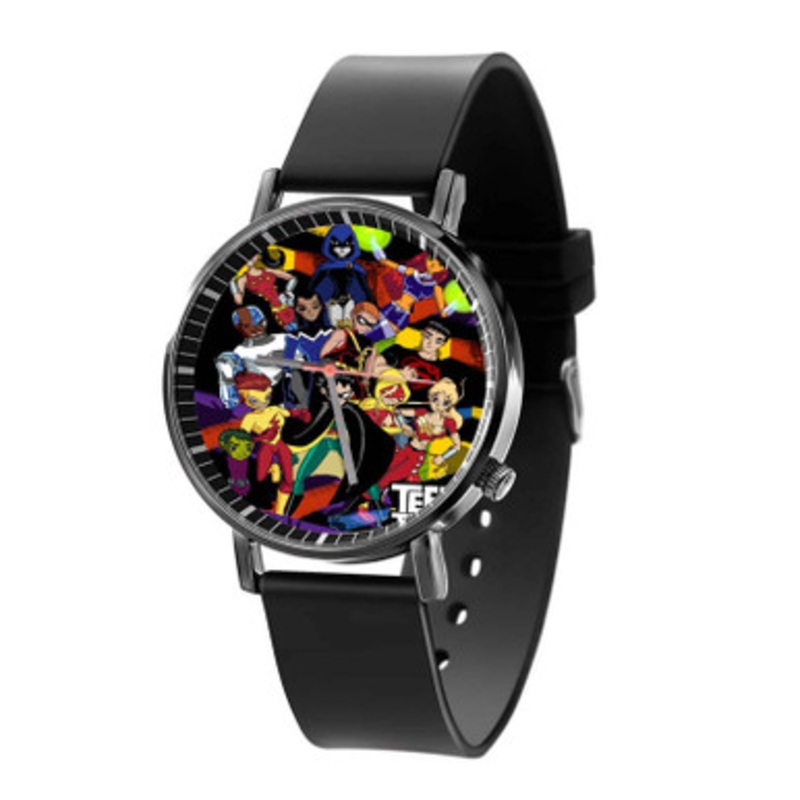 Teen Titans Go Characters Unisex Black Quartz Watch With Premium Gift Box