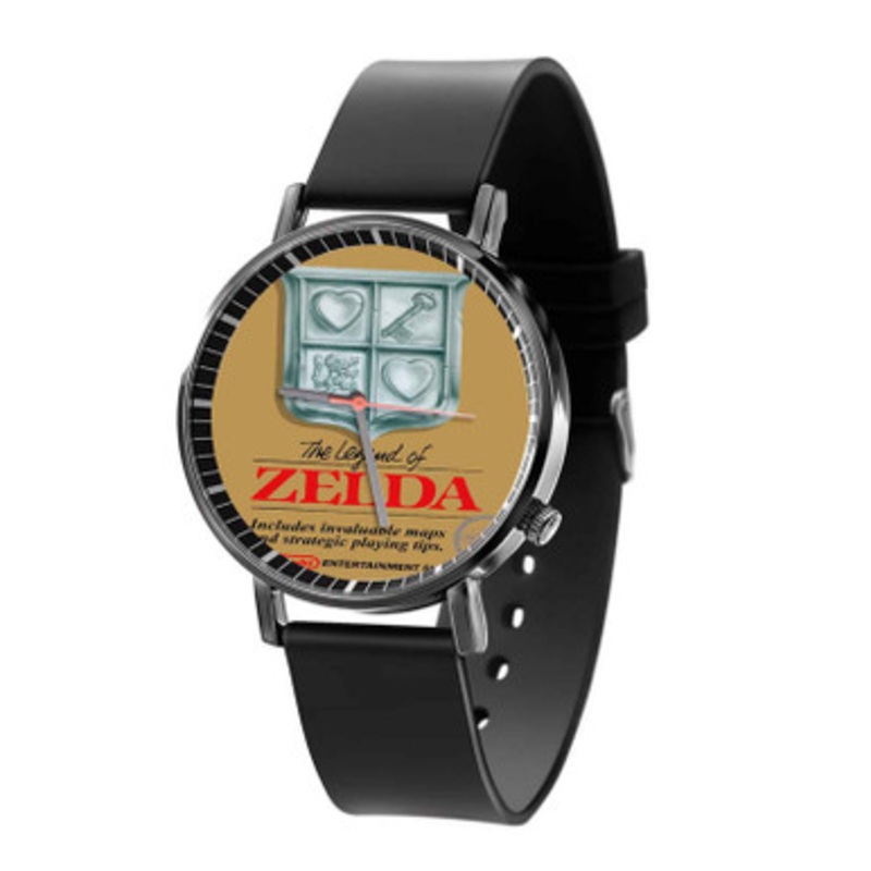 The Legend of Zelda Nintendo NES Game Black Quartz Watch Unisex With Premium Gift Box