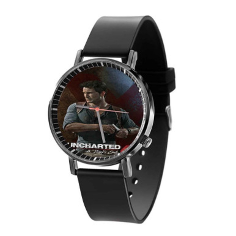 Uncharted 4 Arts Unisex Black Quartz Watch With Premium Gift Box