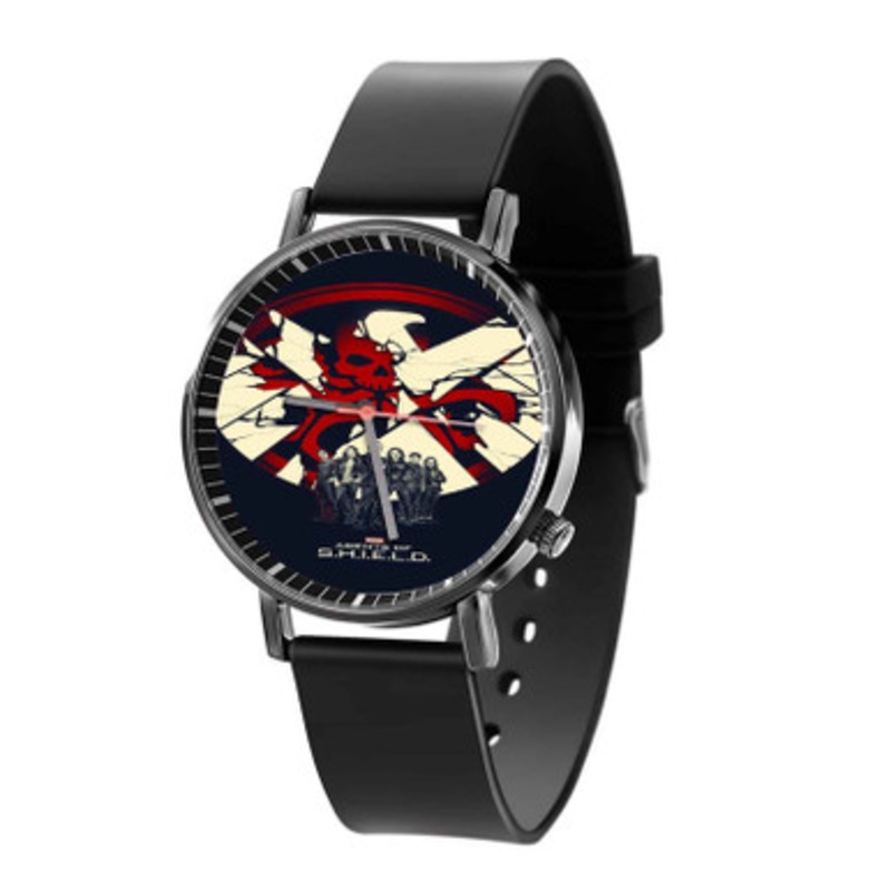 Agents of Shield Black Quartz Watch Unisex With Premium Gift Box