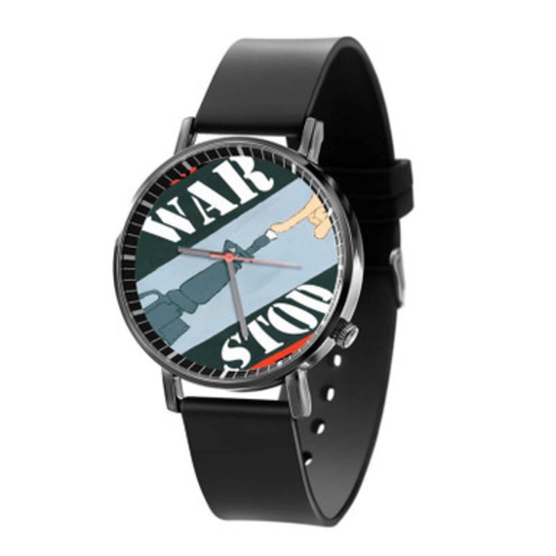 Anti War Black Quartz Watch Unisex With Premium Gift Box