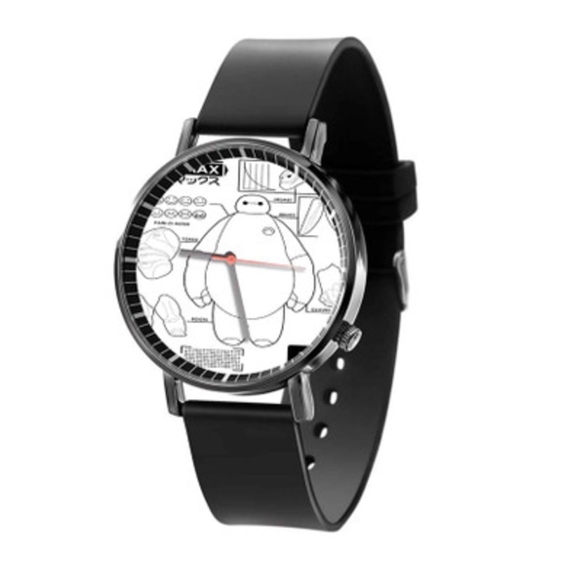 Baymax Schematics Black Quartz Watch Unisex With Premium Gift Box