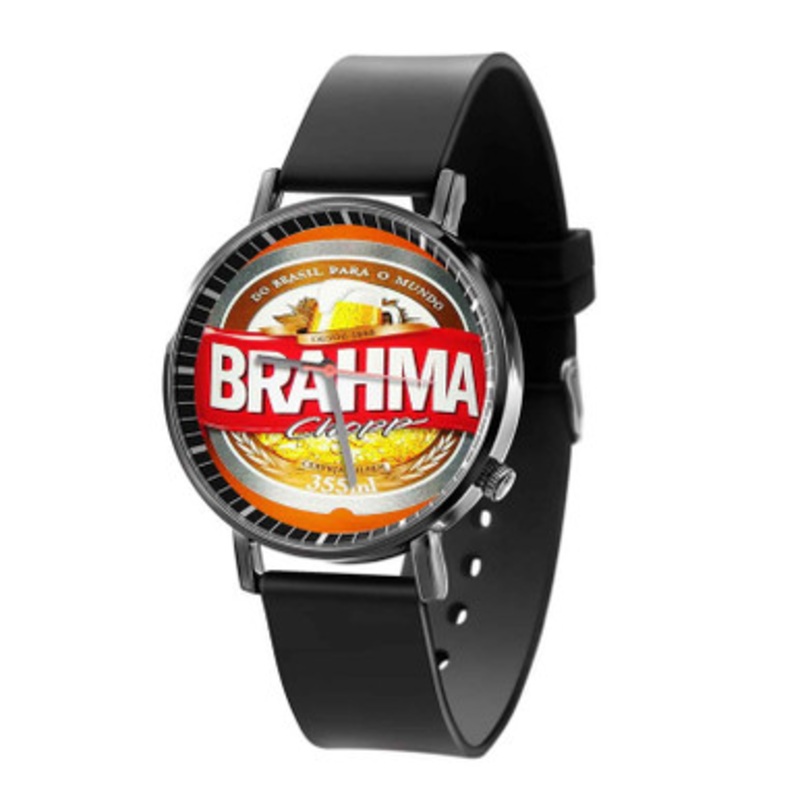 Brahma Beer Chop Unisex Black Quartz Watch With Premium Gift Box