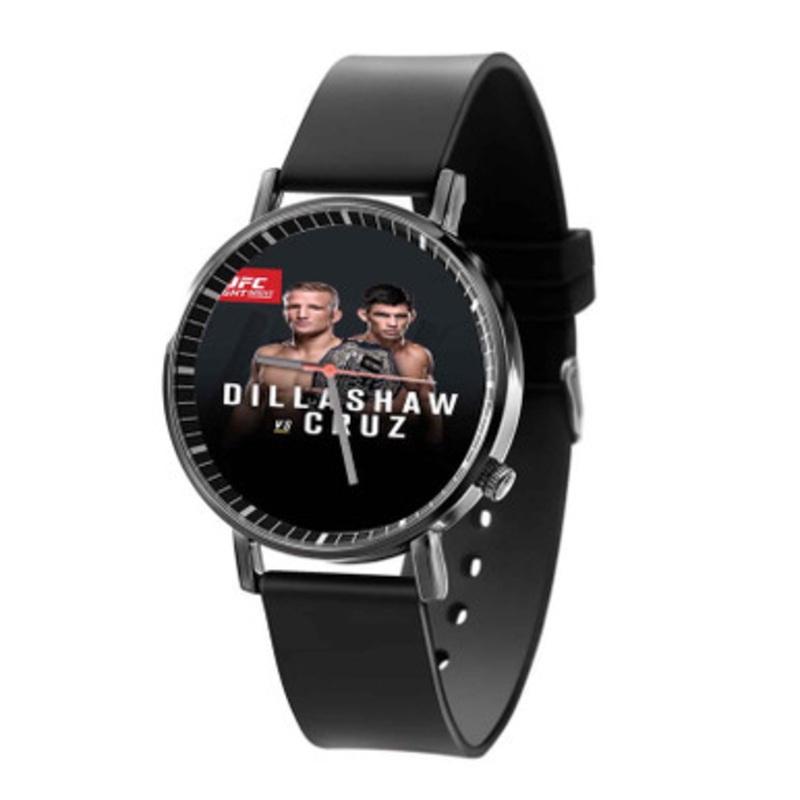 Dillashaw Vs Cruz Black Quartz Watch Unisex With Premium Gift Box
