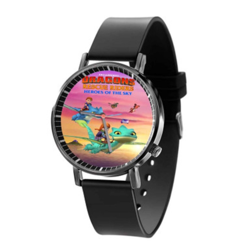 Dragons Rescue Riders Black Quartz Watch With Premium Gift Box for Unisex