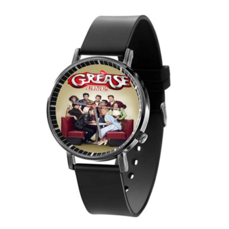 Grease Live Arts Unisex Black Quartz Watch With Premium Gift Box