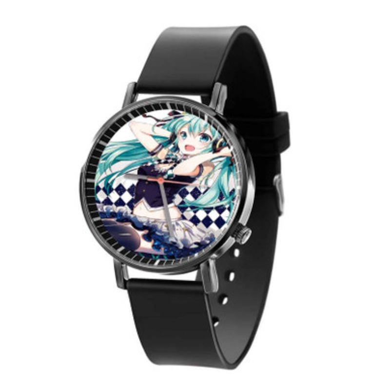 Hatsune Miku Vocaloid Art Black Quartz Watch Unisex With Premium Gift Box