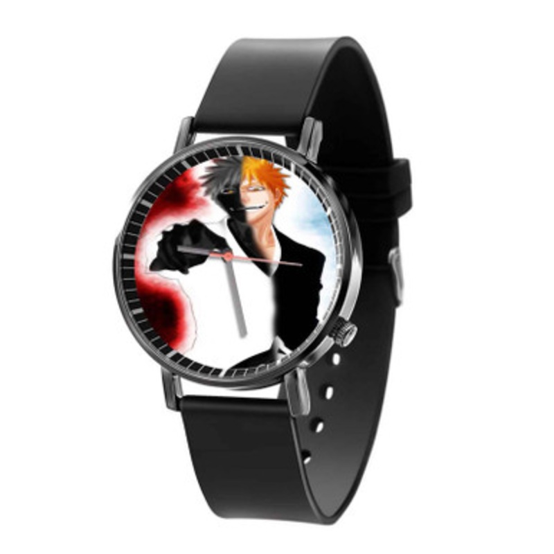 Ichigo Kurosaki Bleach Anime Black Quartz Watch Unisex With Premium Gift Box