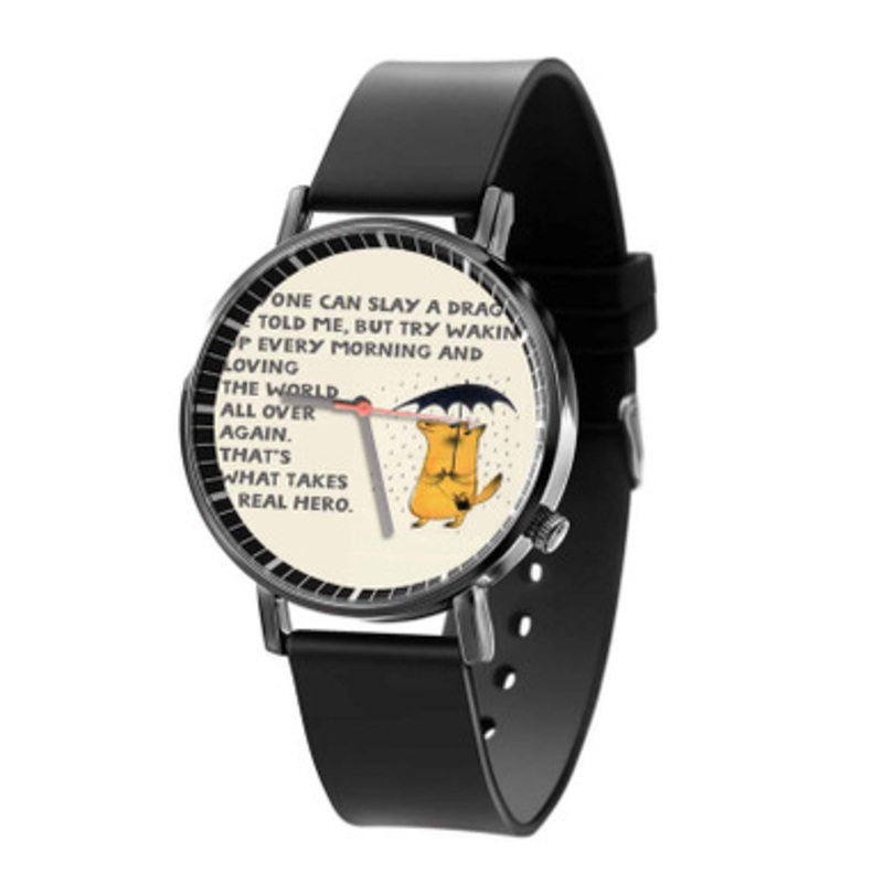 Karen Salmansohn Black Quartz Watch Unisex With Premium Gift Box