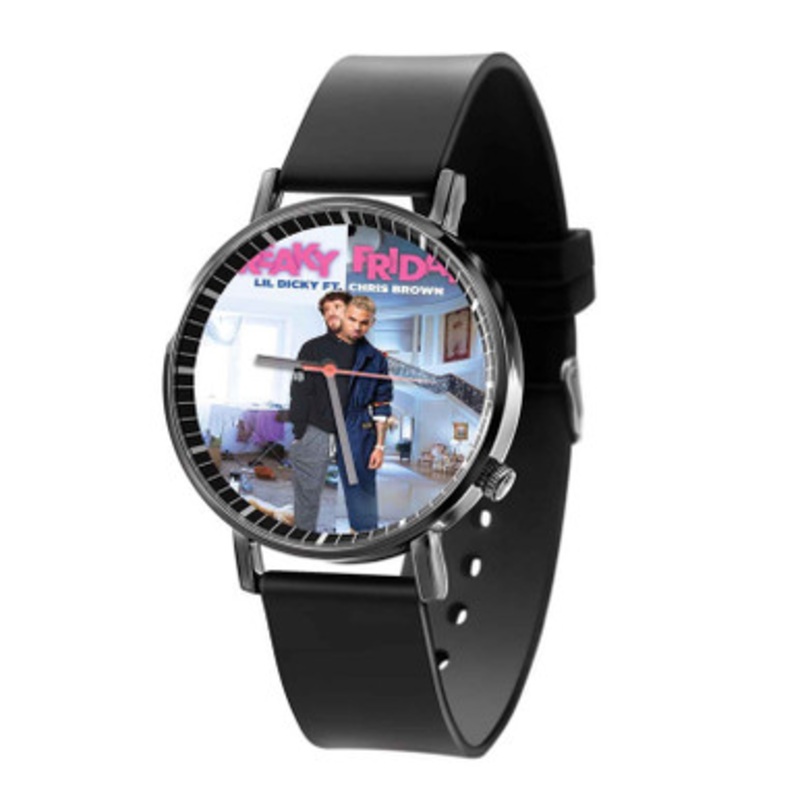 lil dicky ft chris brown freaky friday Black Quartz Watch With Premium Gift Box for Unisex