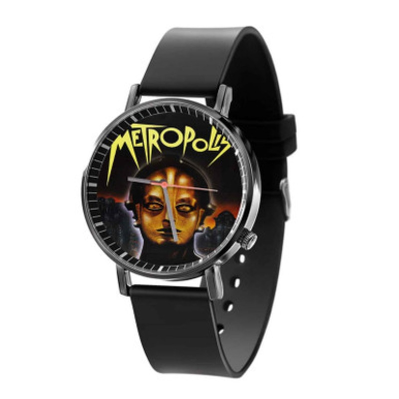 Metropolis Fritz Lang Black Quartz Watch Unisex With Premium Gift Box