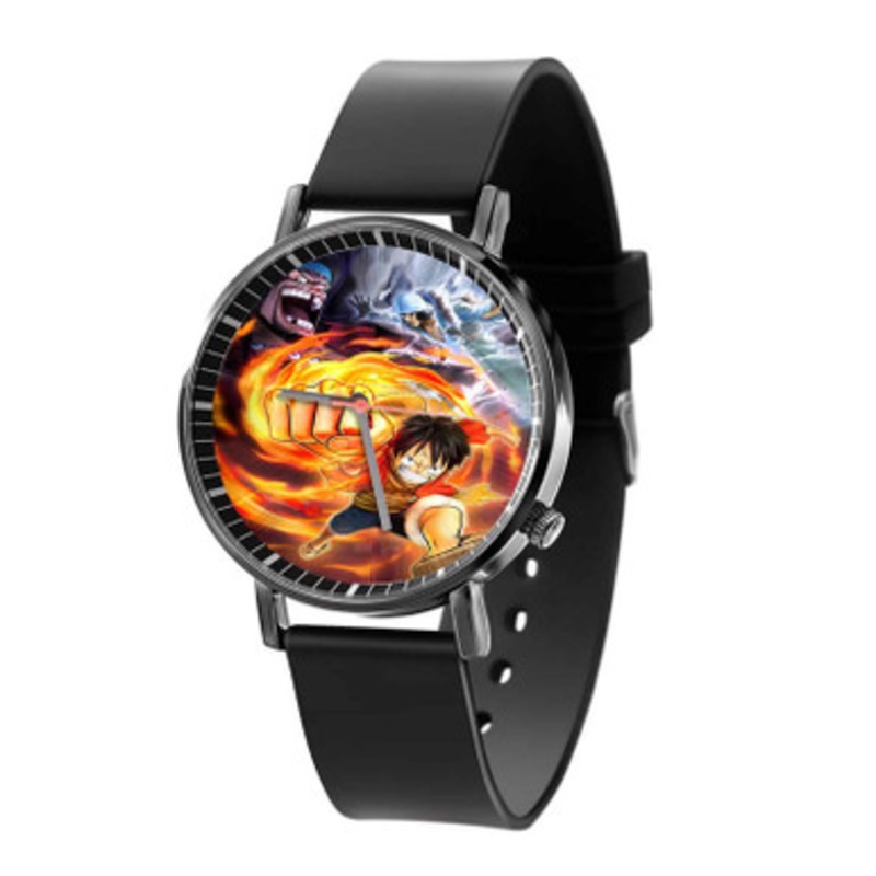 One Piece Pirate Warriors 2 Fire Hand Black Quartz Watch Unisex With Premium Gift Box
