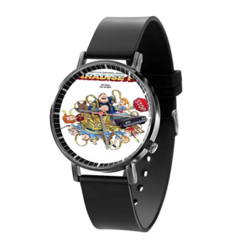 Paradise PD 3 Black Quartz Watch Unisex With Premium Gift Box